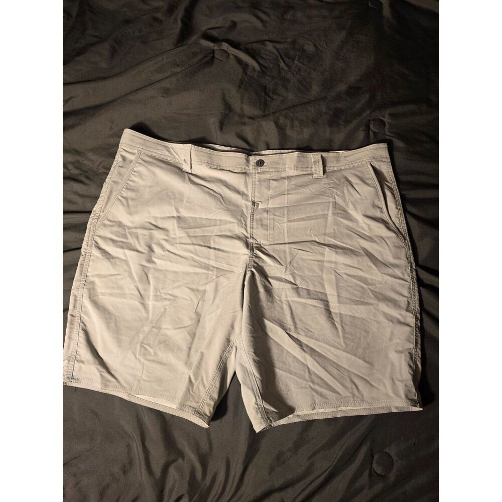 NWT New Mens George Big & Tall Gray Bermuda Shorts waist 46 Flat Front